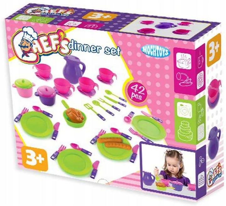 

Zestaw Naczyń Dla Dzieci Talerzyki Sztućce Kubki