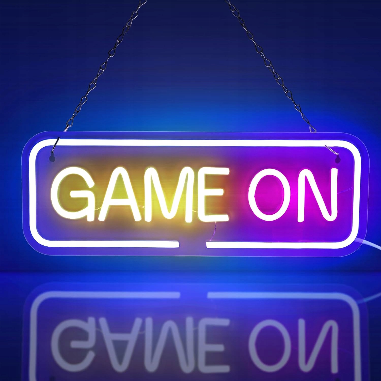 Led Neonová Lampa Game On Na Stěnu Usb S Nastavením Jasu