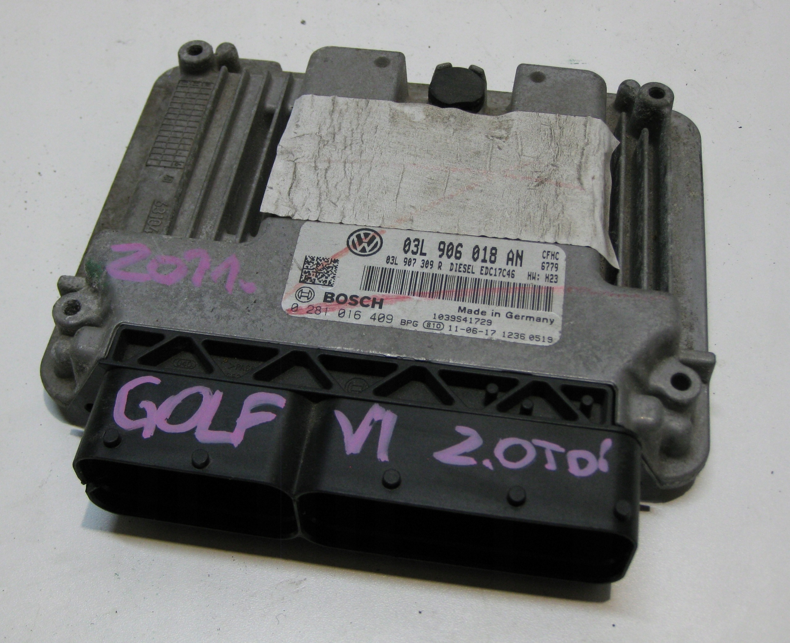 VW GOLF VI KOMBI 11R module control unit computer of the engine 03L906018AN