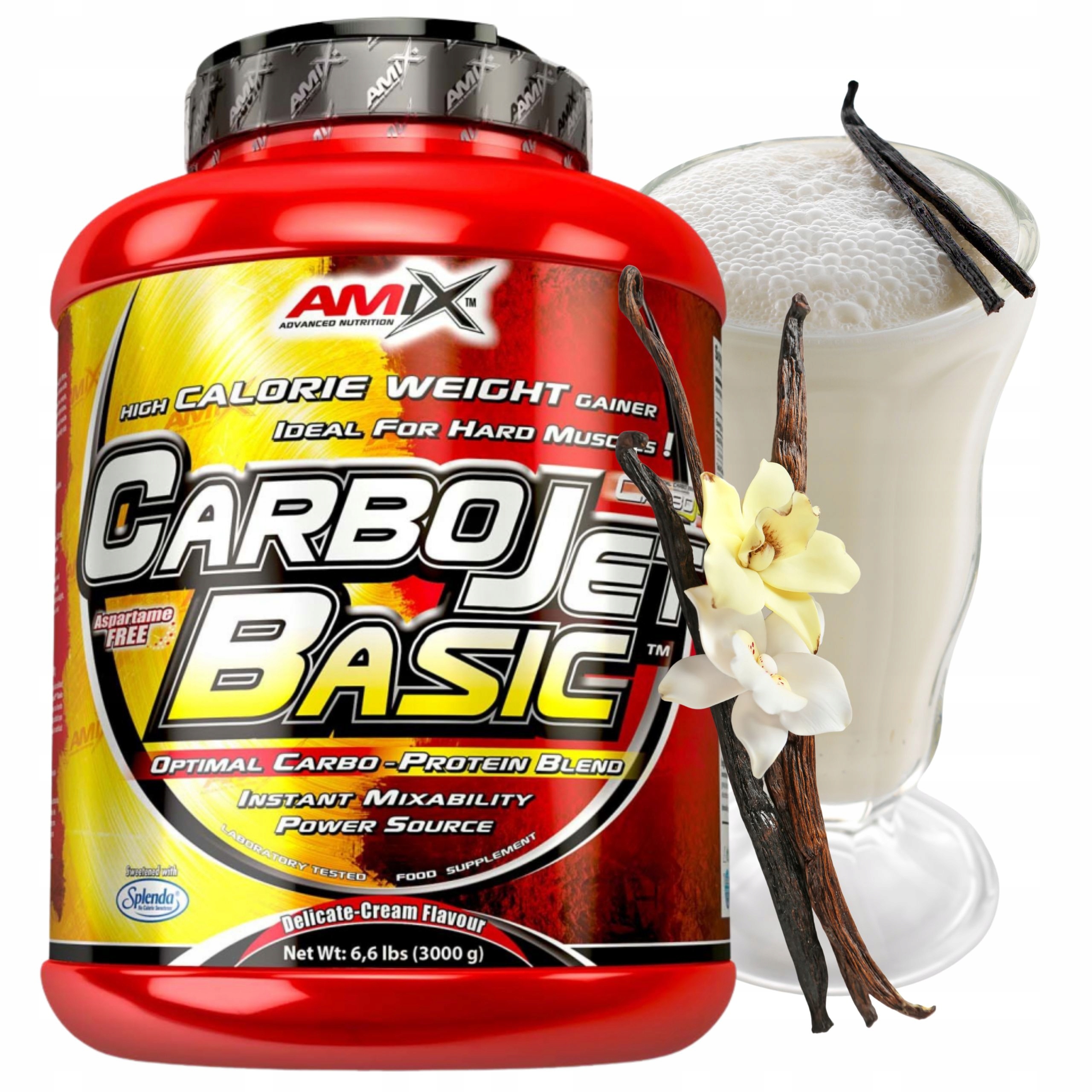 Doplněk Stravy Síla Hmotnost Sacharidy Syrovátkový Protein Wpc Gainer 3kg Vanilka