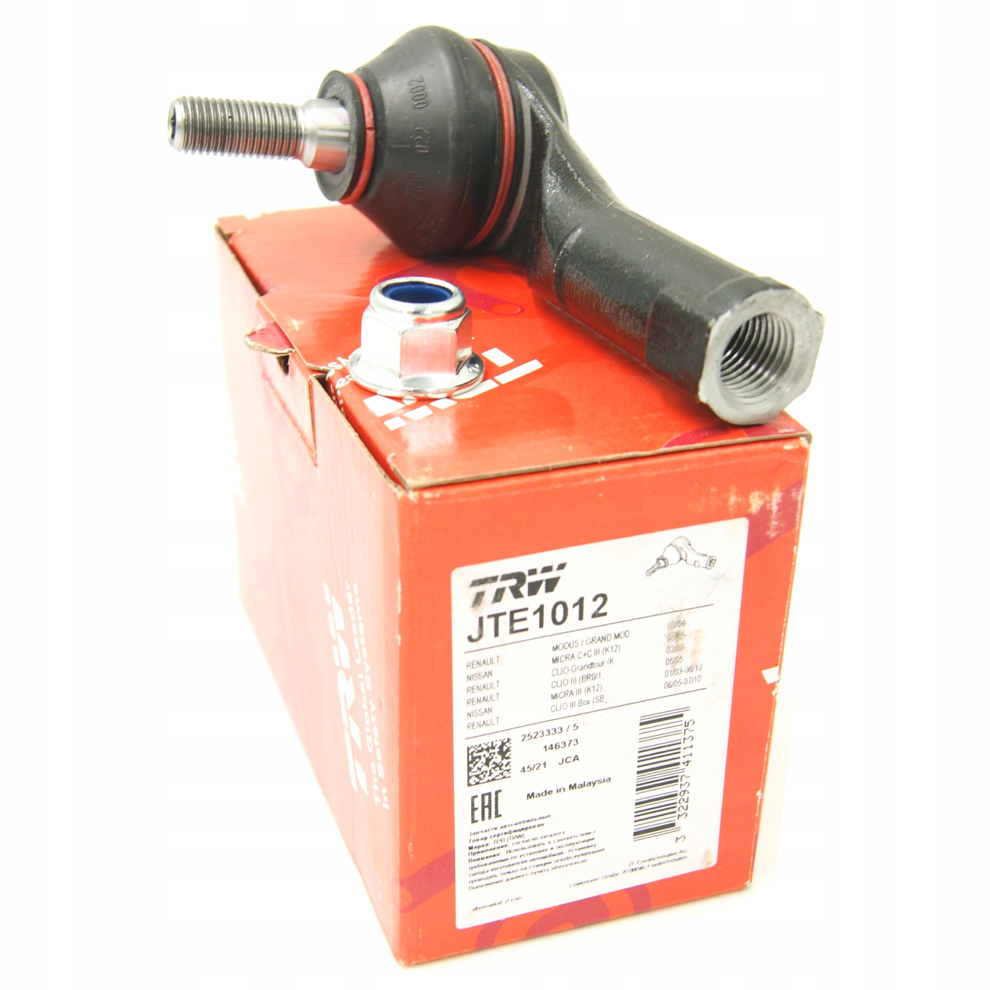 TRW KOŃCÓWKA DRĄŻKA PRAWA DO RENAULT CLIO III MODU