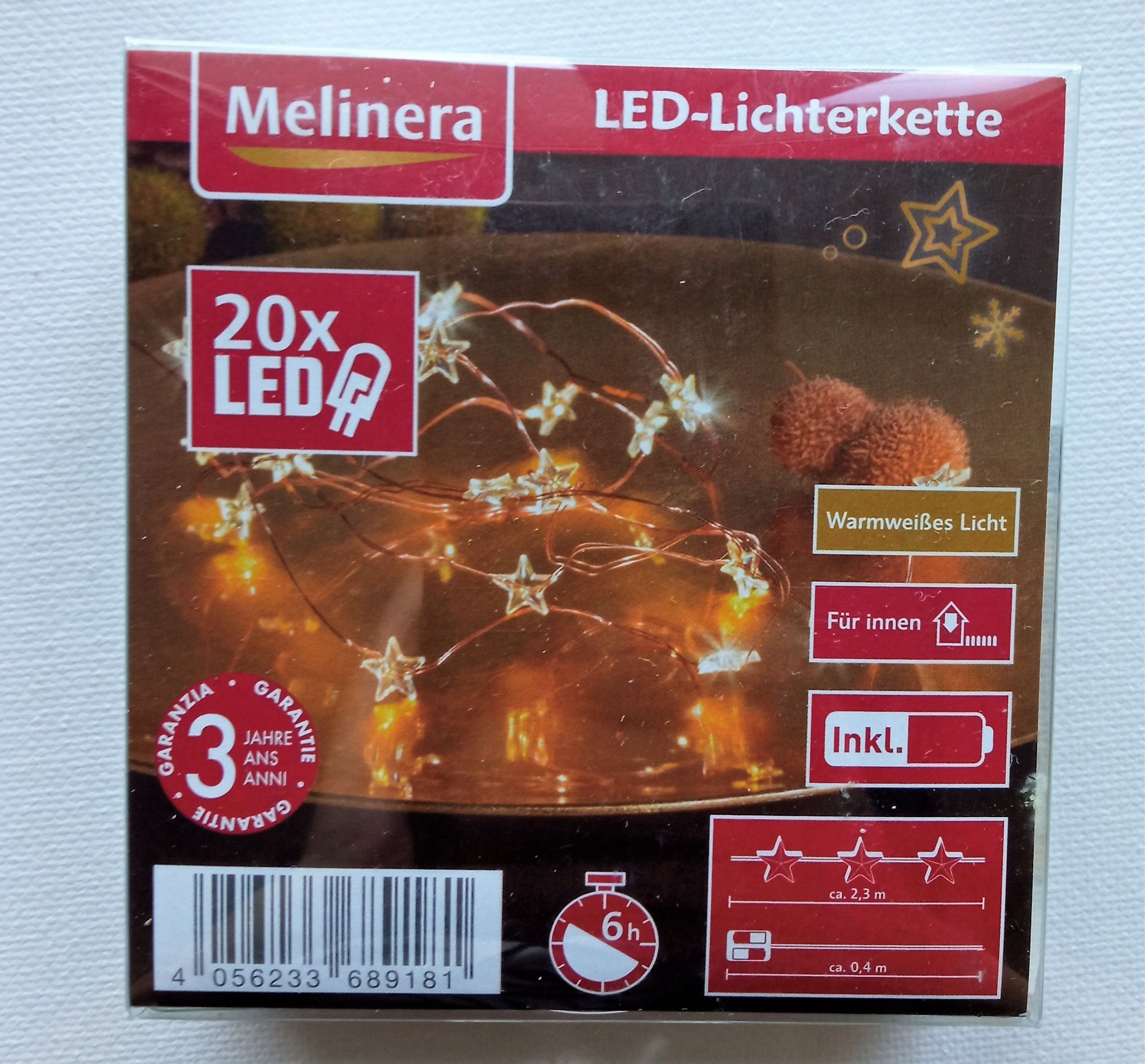 

Świąteczne Światełka Lampki Led 2,3M Ozdo Gwiazdki