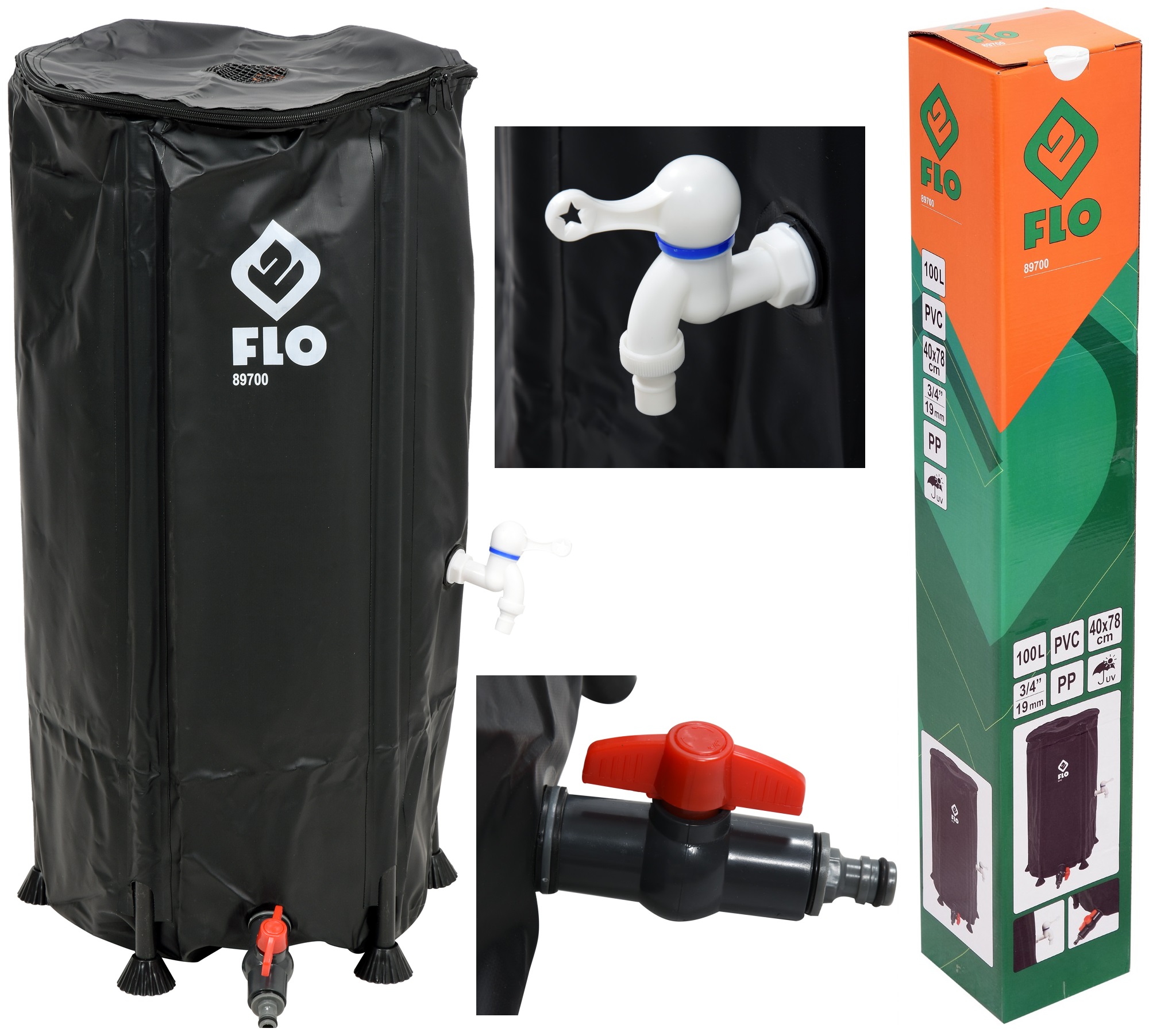 

Zbiornik Na Deszczówkę Wodę 100L Pvc Składany
