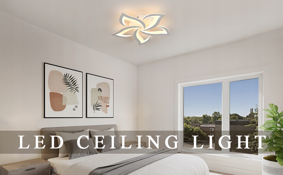 LAMPA SUFITOWA LED PLAFON NOWOCZESNY ŻYRANDOL 60W 3000K DO SYPIALNI Liczba punktów światła 5