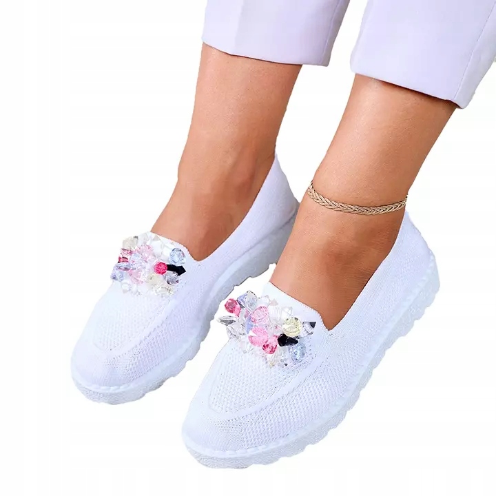 

Białe Damskie Tenisówki Slip On Enweta 39