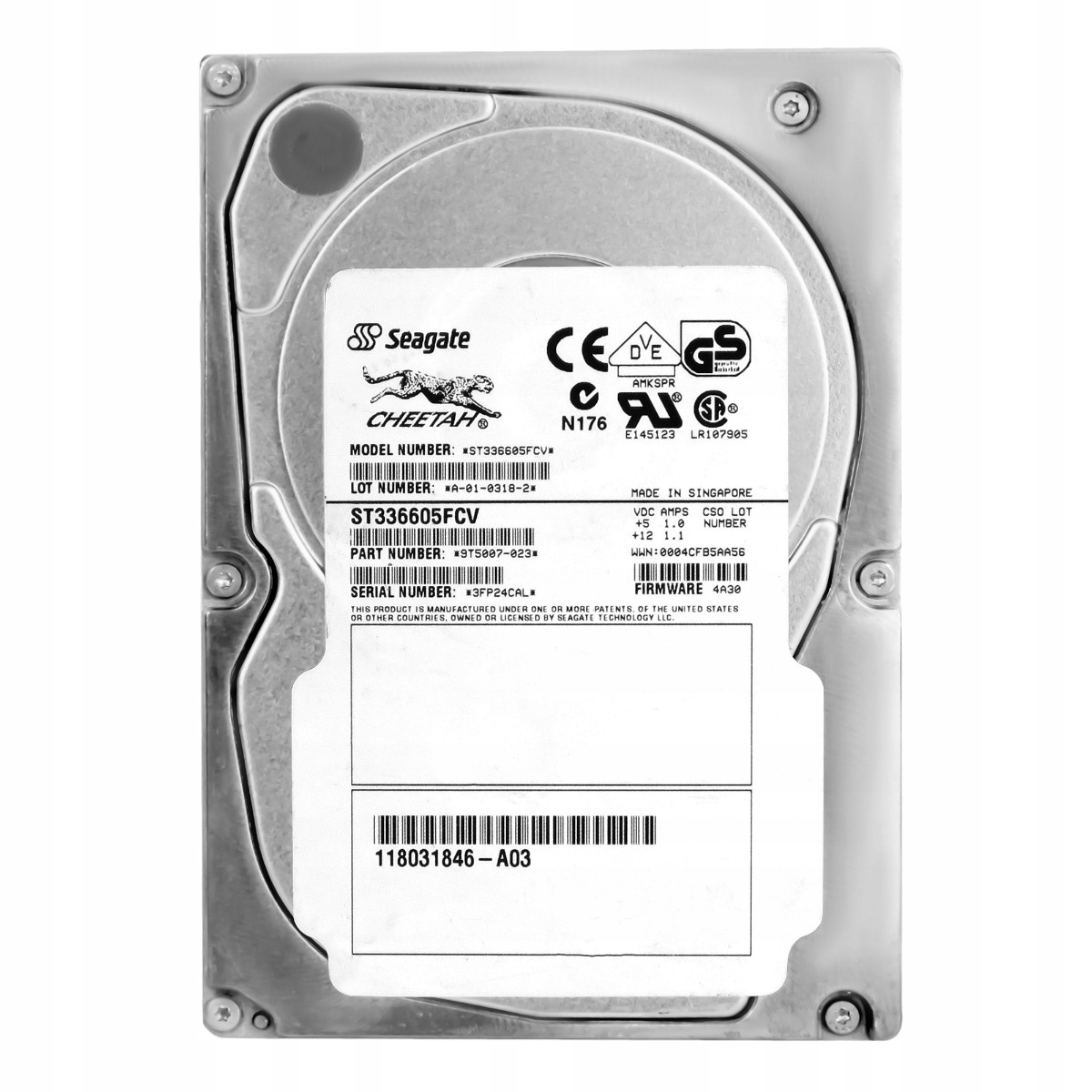 Emc 118031846-A03 73GB 10K Fc 3.5" Hdd pevný disk