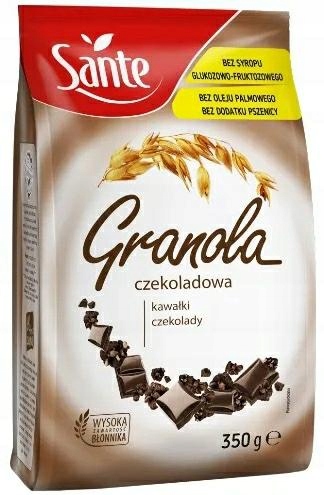 14 Sztuk Sante Granola 350G Czekoladowa