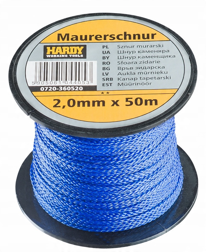 

Sznur murarski Hardy (2mm x 50m)