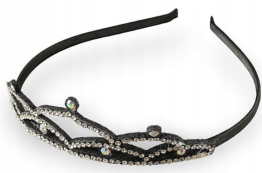 Opaska do Włosów Balet Taniec Diadem Tiara Czarna