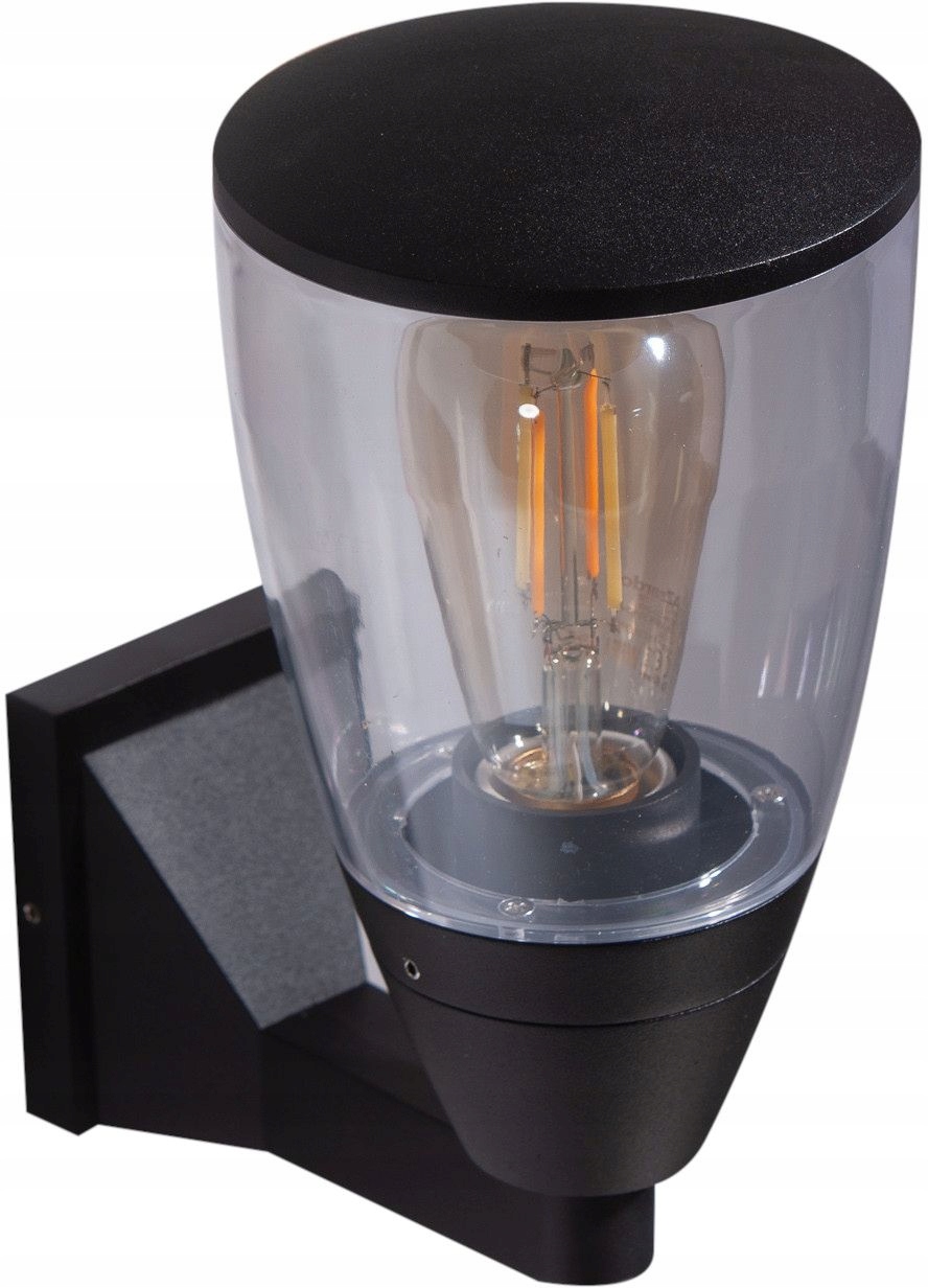 Venkovní nástěnné svítidlo na terasa balkon E27 Rasmus Wall černé na fasádu