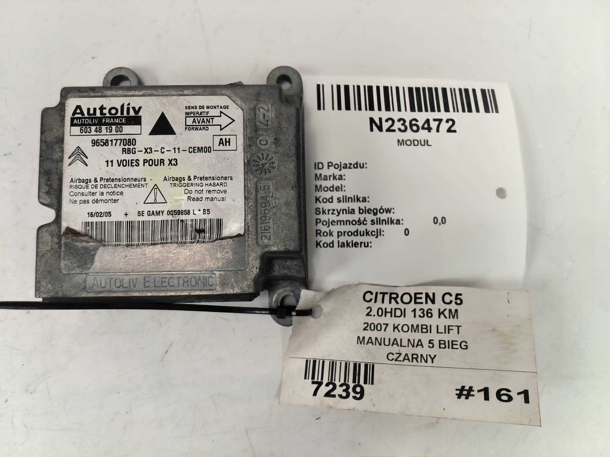 modulo ABS 9658177080 CITROEN C5 e LIFT