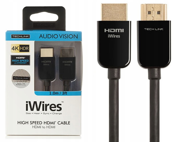 Kabel HDMI HighSpeedEthernet UHD 4K HDR 1m. iWires EAN (GTIN) 5026271020108