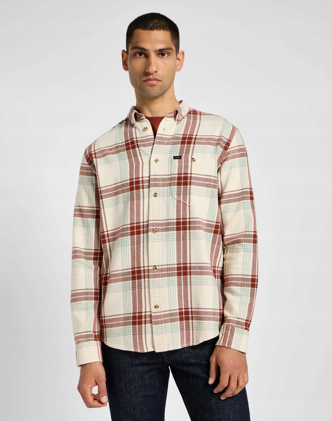 Pánská košile Lee Riveted Shirt Ecru 112355761 L