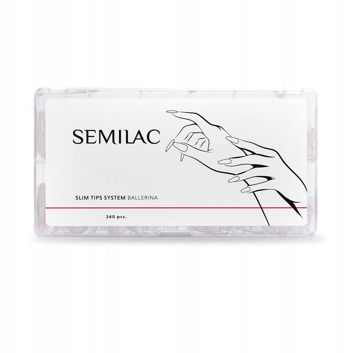 Semilac Slim Tips Ballerina 240 kusů Tipů