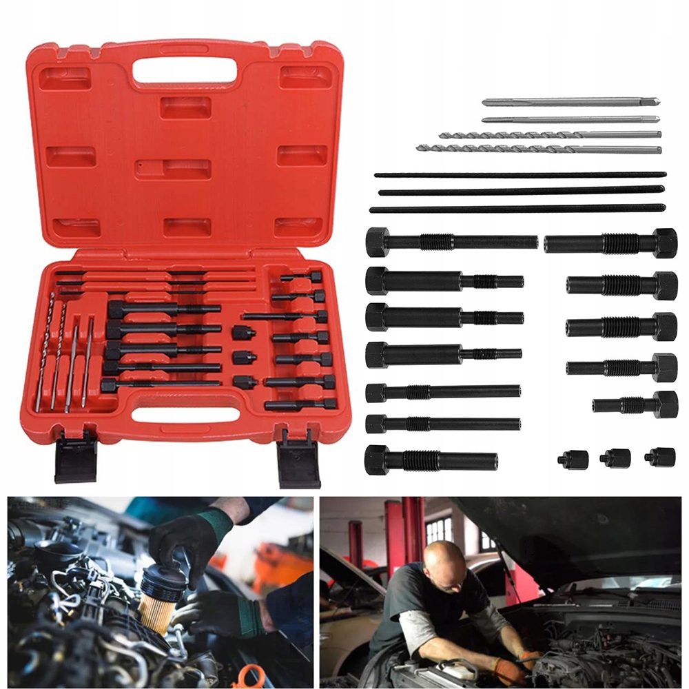 22 X Sada Pro Vytahování Odtržených Žhavicích Svíček Žárovky M8-M10