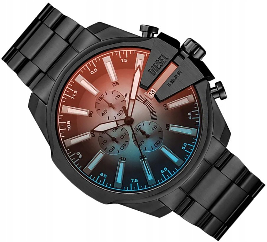 Originální Pánské Hodinky Diesel DZ4689 Chief Slim Modré Ø50mm +box