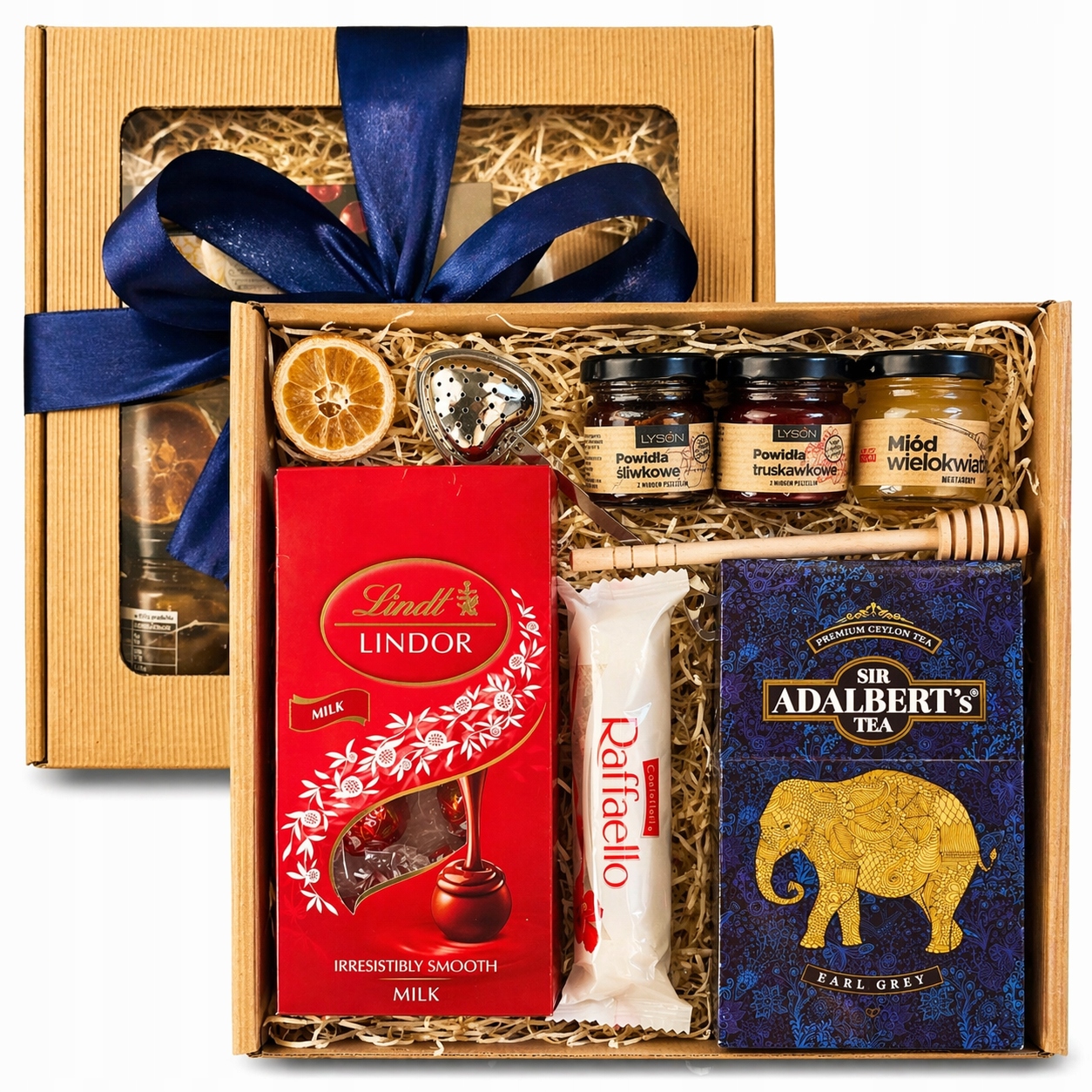 Dárková Sada Čaj Elegantní Krabička S Dárek Lindt Raffaello