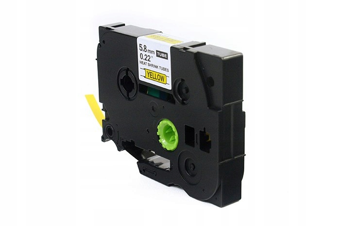 Taśma JetWorld Czarny na Żółtym Zamiennik Brother 6mm x 1.5m HSe-611 (HSE61