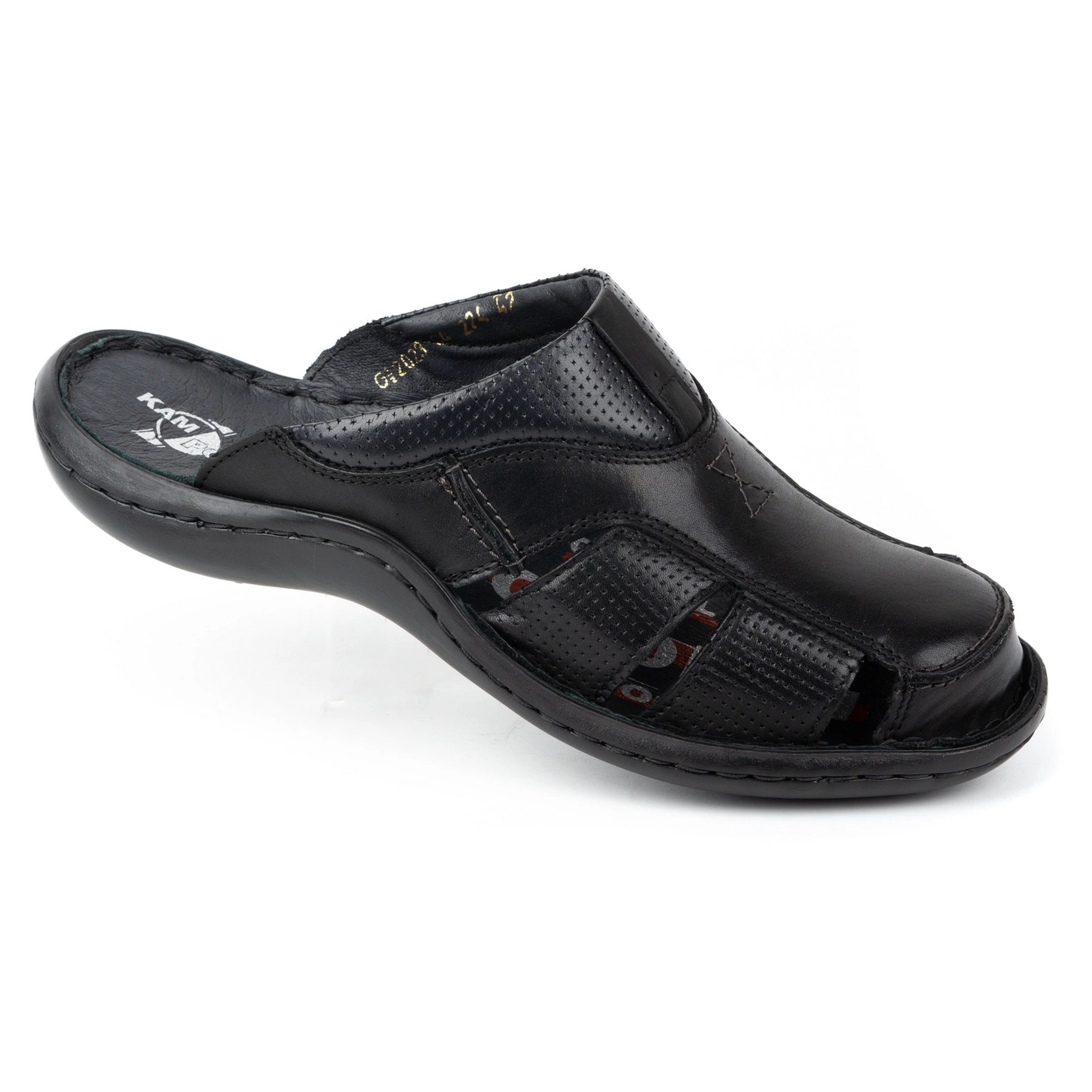 Pánské pantofle s krytými prsty 224KAM černé 41