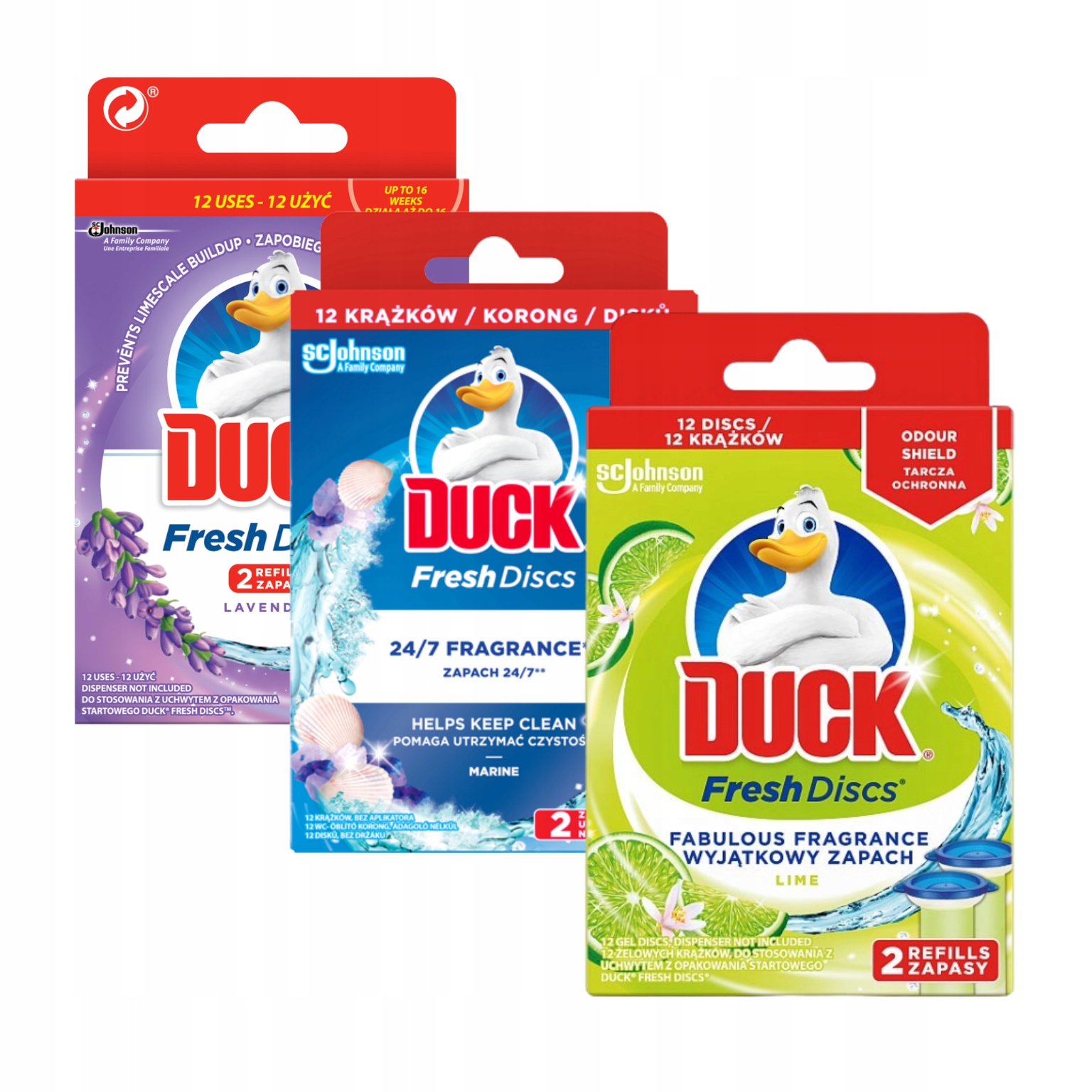 

Duck Fresh Discs krążki do Wc 3 x 12 zapas