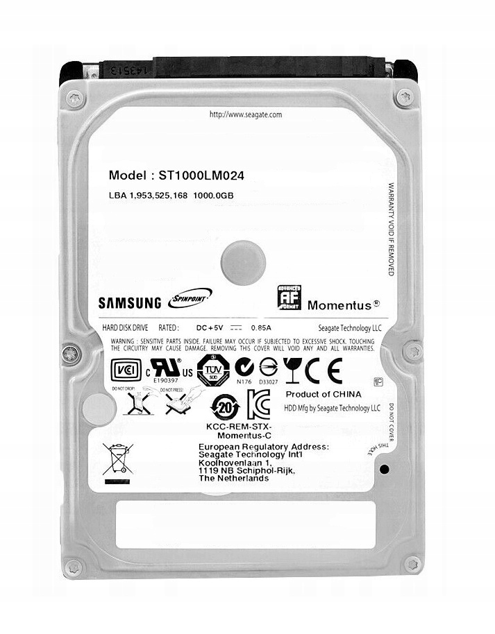 Pevný Disk Samsung ST1000LM024 2,5" Sata