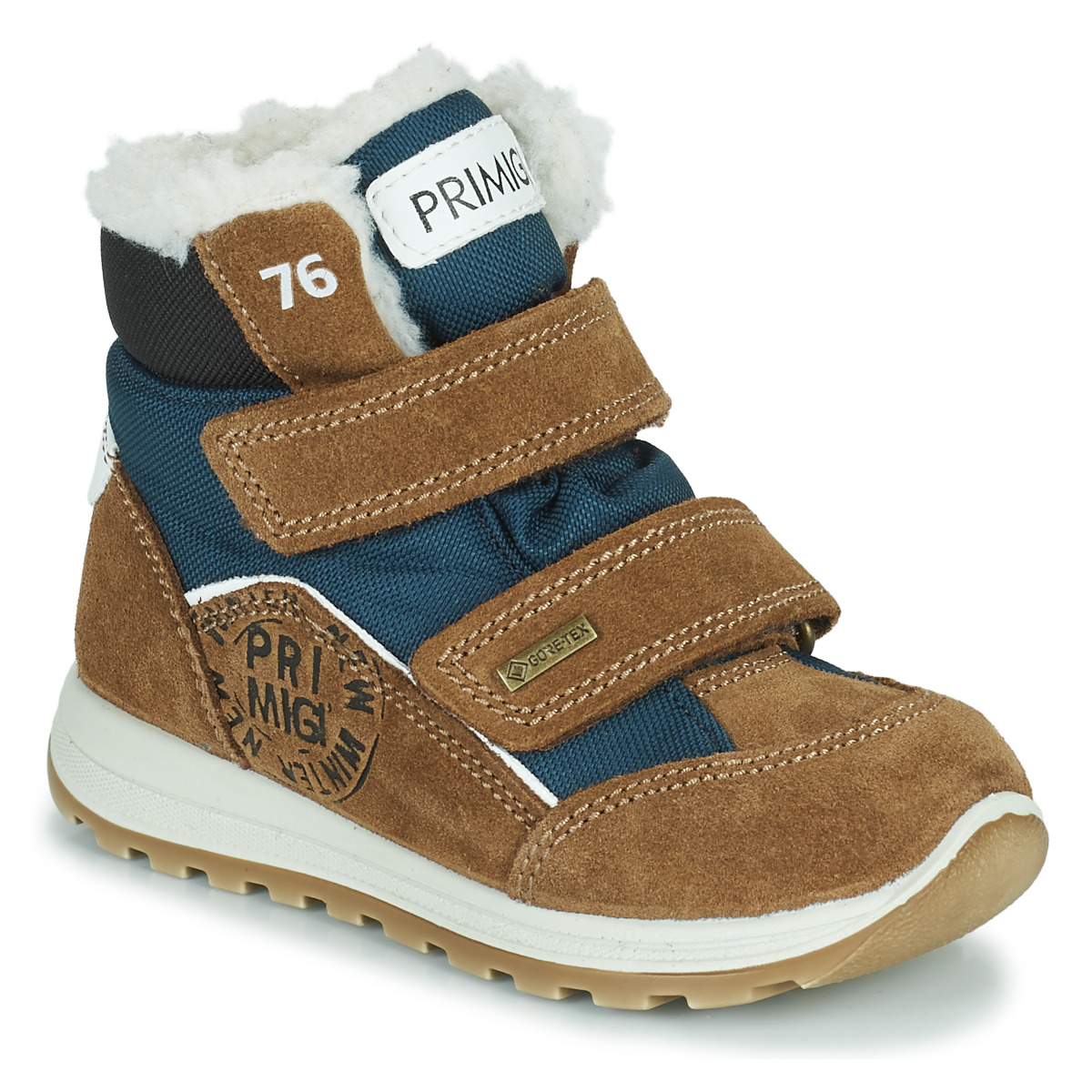 Primigi 6855200 Gore-tex Brązowe trzewiki chłopięce na rzepy roz. 21