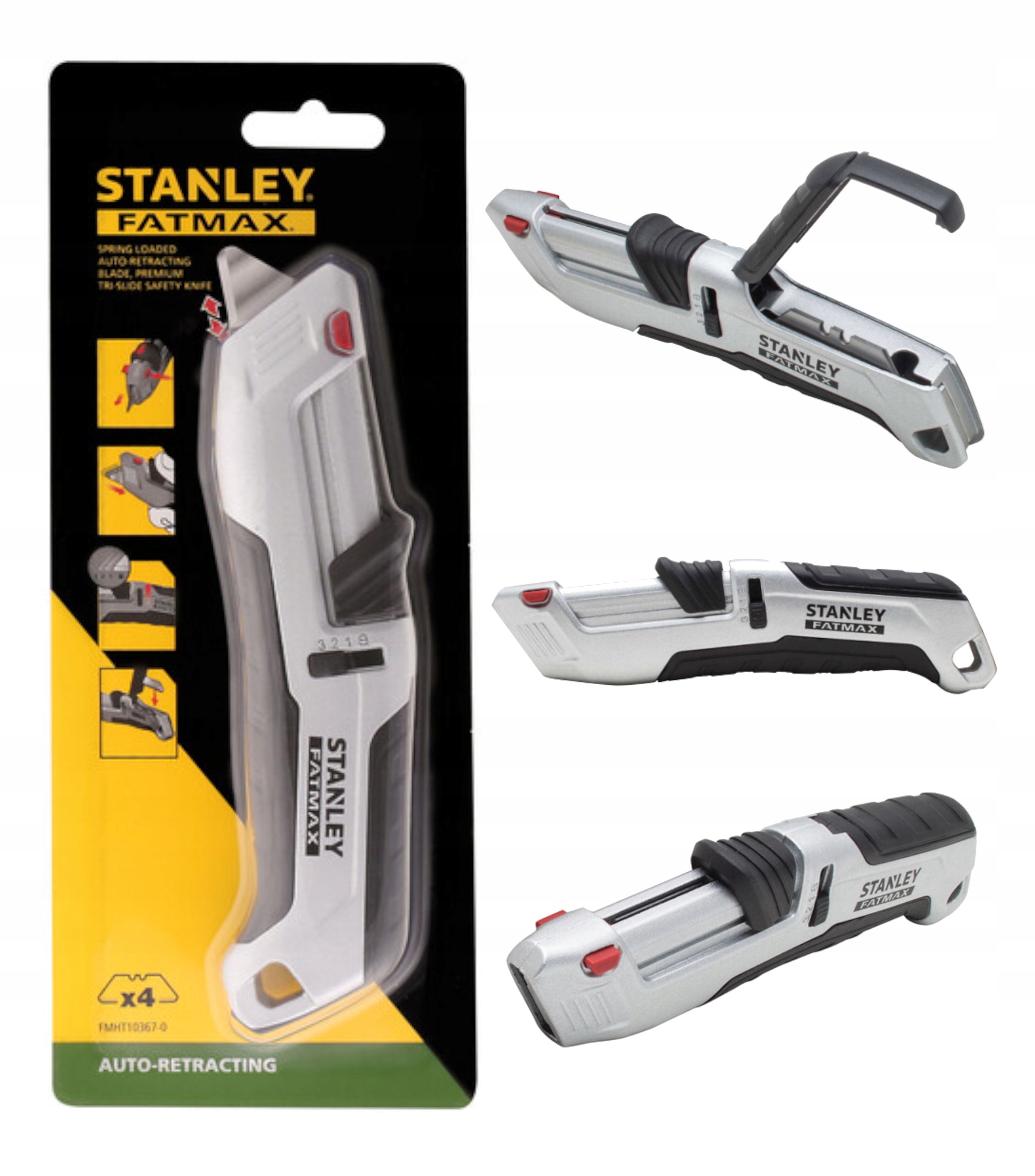 Stanley Nóż 3 poziomi wysunięcia metal 10367
