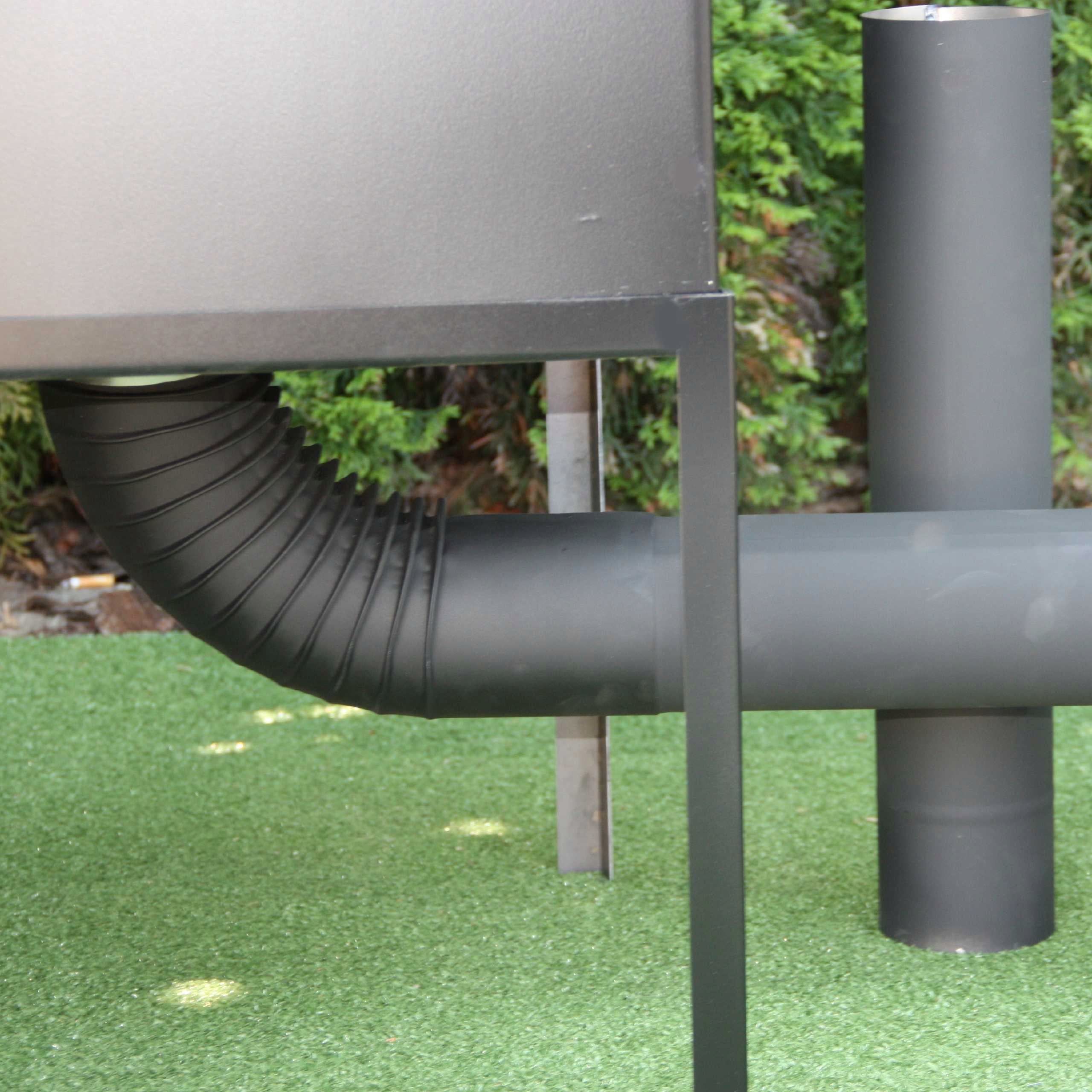 WĘDZARNIA OGRODOWA METALOWA DOMOWA STALOWA WĘDZOK DYMNIK PALENISKO Materiał metal