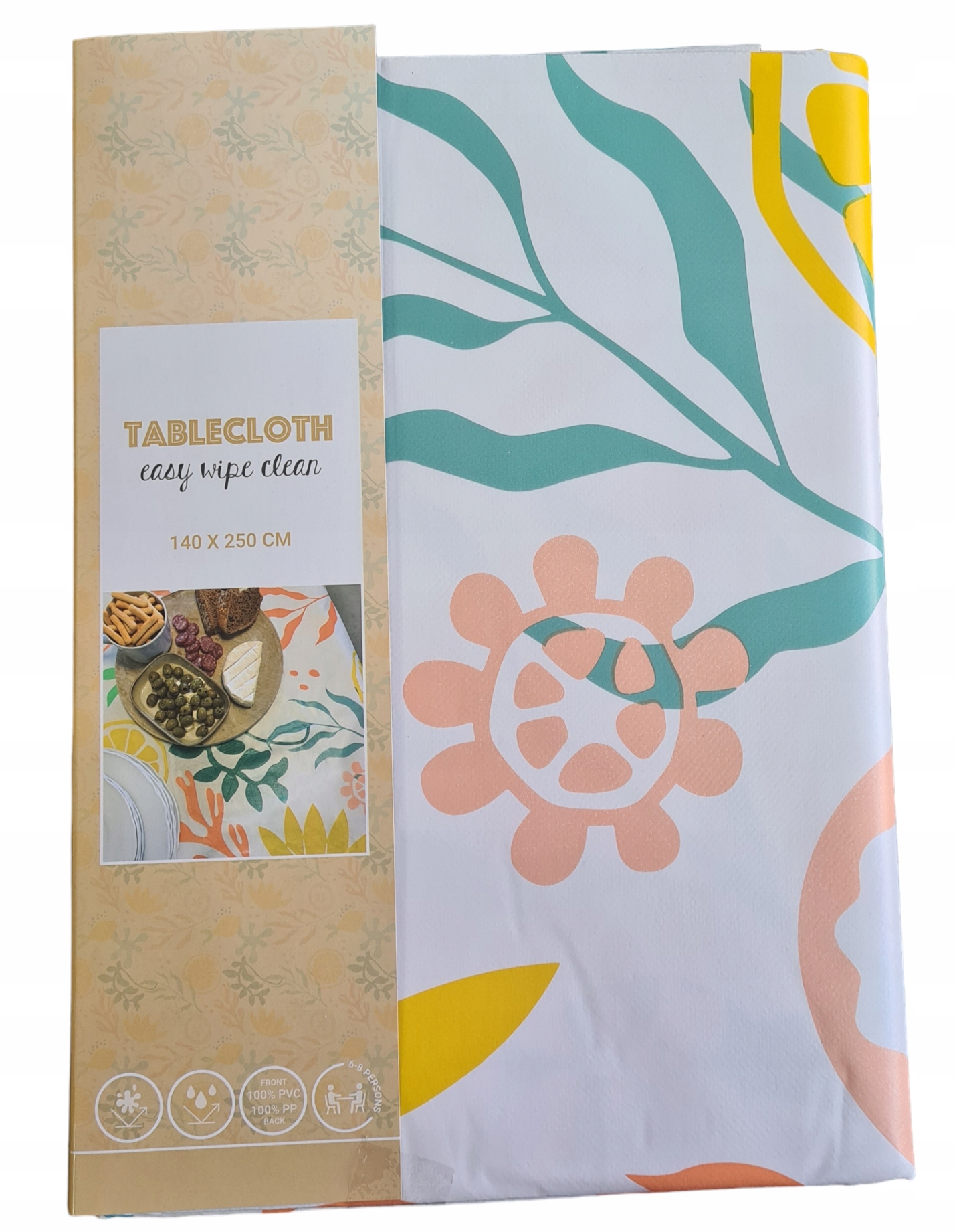 CERATA OBRUS NA STÓŁ NA ZEWNĄTRZ OGRODOWY ZEWNĘTRZNY TRWAŁY 140X250 XXL