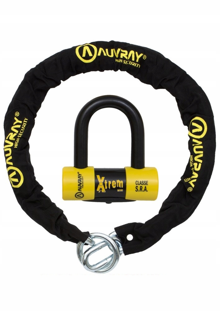 Auvray sada reťazí s visiacim zámkom Xtrem Mini dĺžka 120 cm