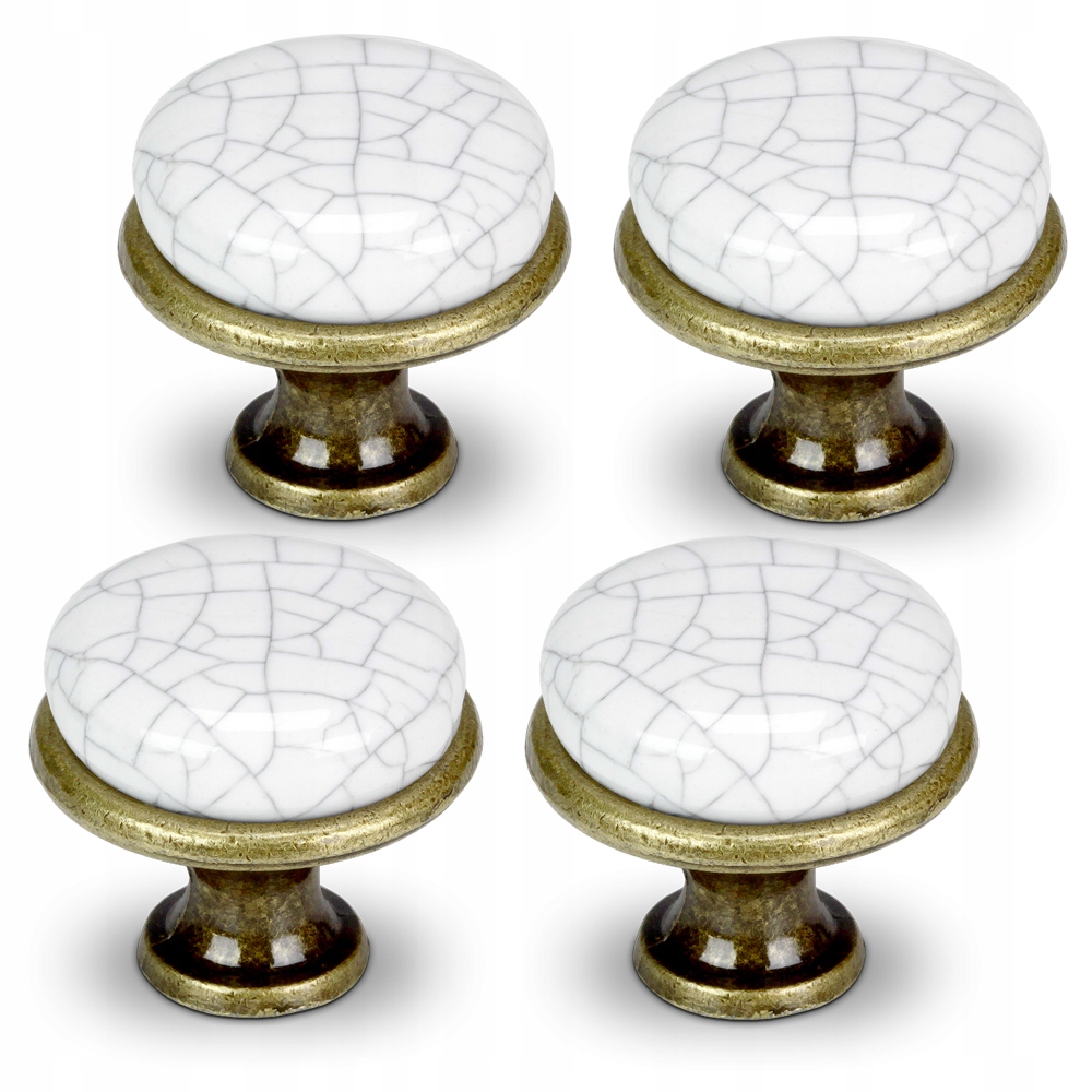

4x Gałka Meblowa Gałka Do Szafki Kuchennej Retro