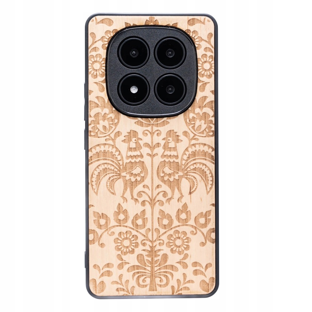 Dřevěné Pouzdro Bewood pro Xiaomi Redmi Note 14 Pro Plus 5G Polský Folk Anieg
