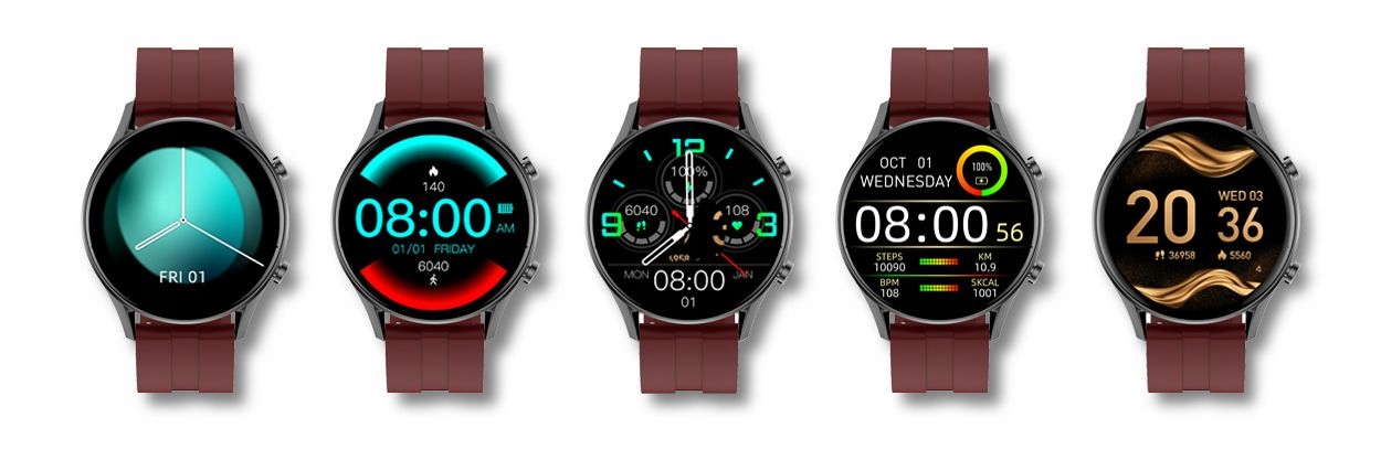 SMARTWATCH MĘSKI G. Rossi SW019-3 black/red PROWADZENIE ROZMÓW Kolor czarny