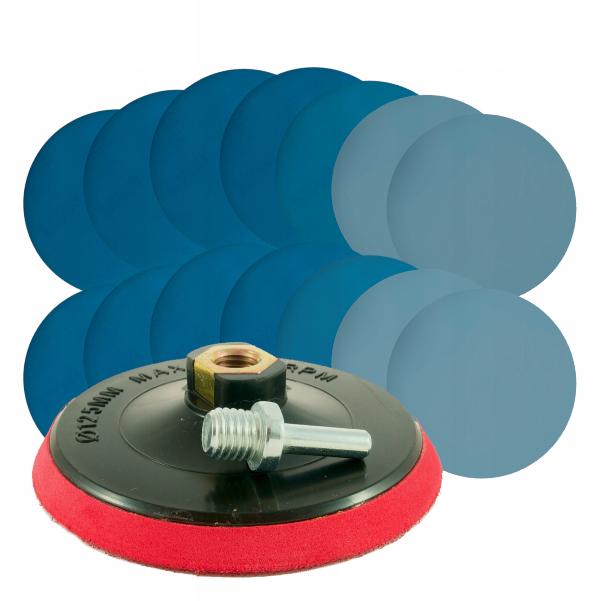 Papier Ścierne Wodny Krążki Rzep Do Polerowania 125mm P800-P3000 Dysk