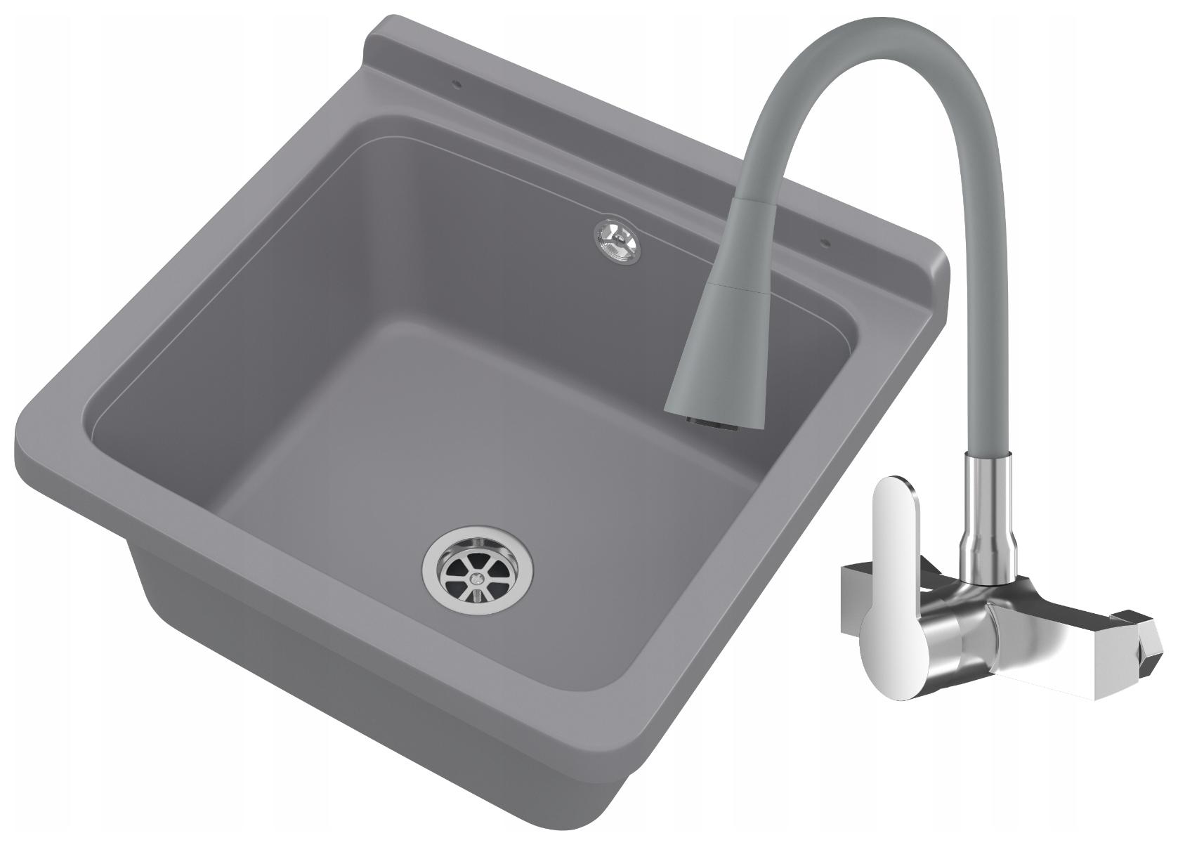 Technický Dřez Technický Pracovní Komora Šedá Garáž Orta Nástěnná Baterie