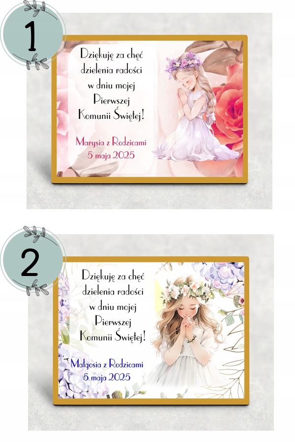 MAG 1 Podziękowanie pamiątka dla gości komunijnych komunia magnes COMMUNION EAN (GTIN) 4402296437656