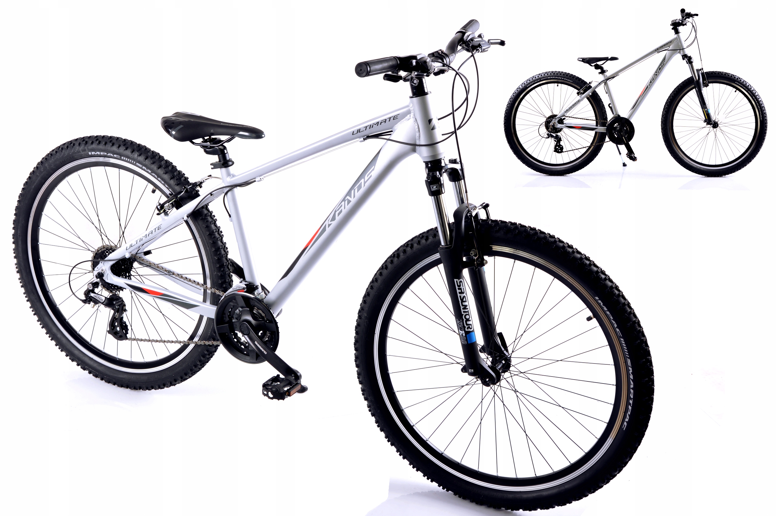 Rower Mtb 27,5" Kands Ultimate rama 18" szary czerwony R22