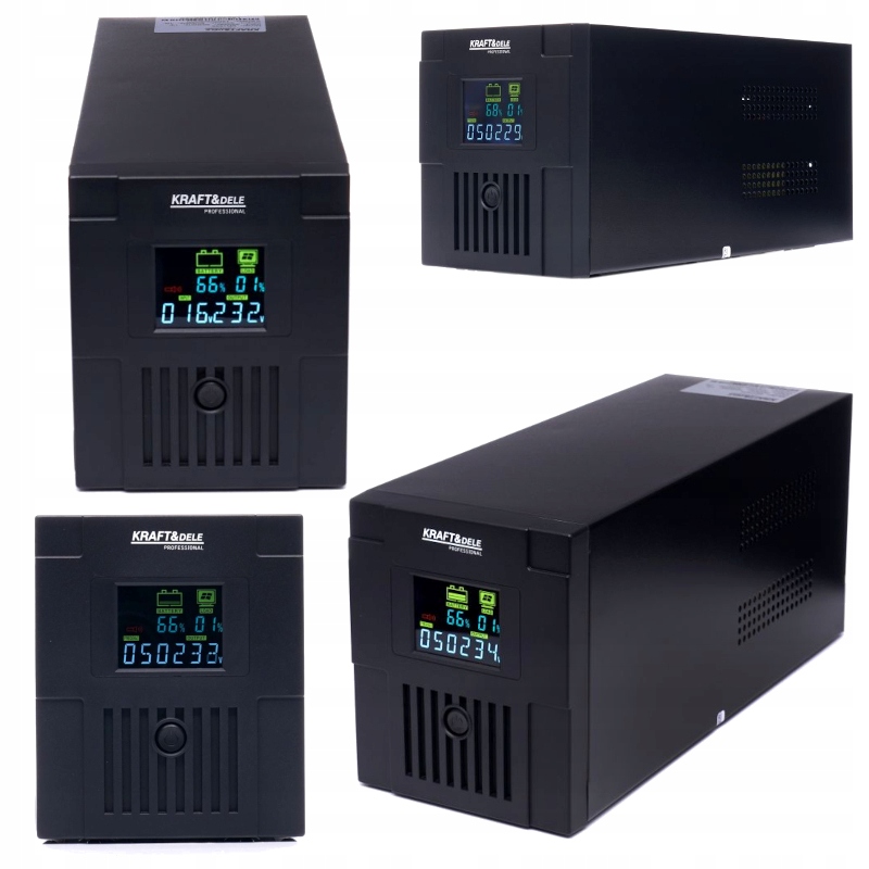 Núdzový Napájací Zdroj Ups LCD 1500VA 900W Kraft&dele KD1929