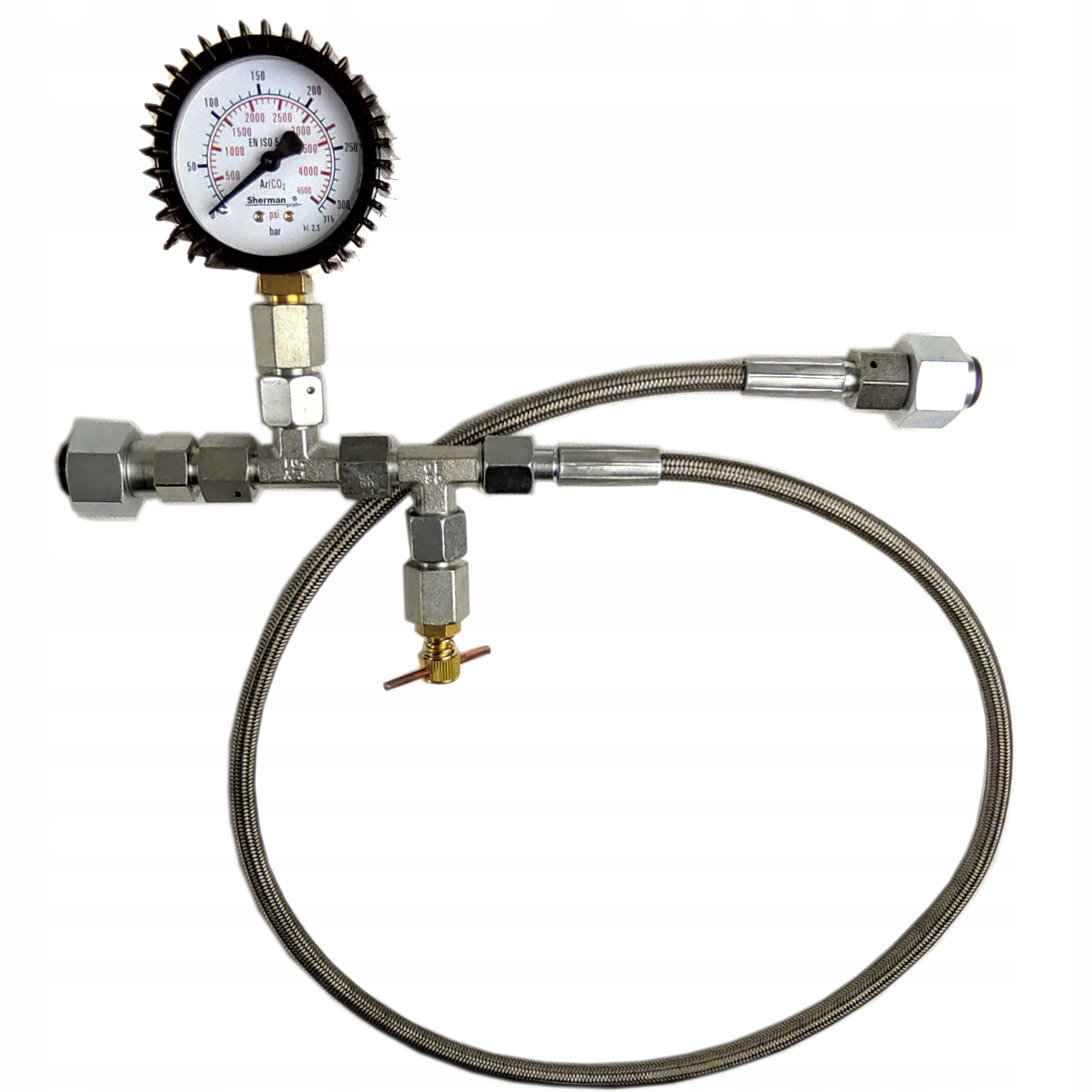 CO2 Přetočka Argon plynová láhev Manometr 315BAR