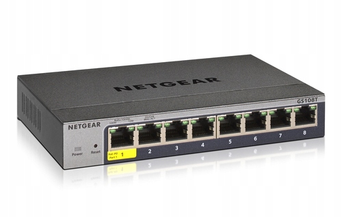 Netgear GS108Tv3 Spravovaný L2 Gigabit Ethernet (10/100/1000) Šedý