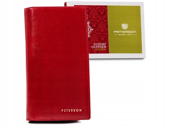 Velká dámská kožená peněženka na magnet Peterson