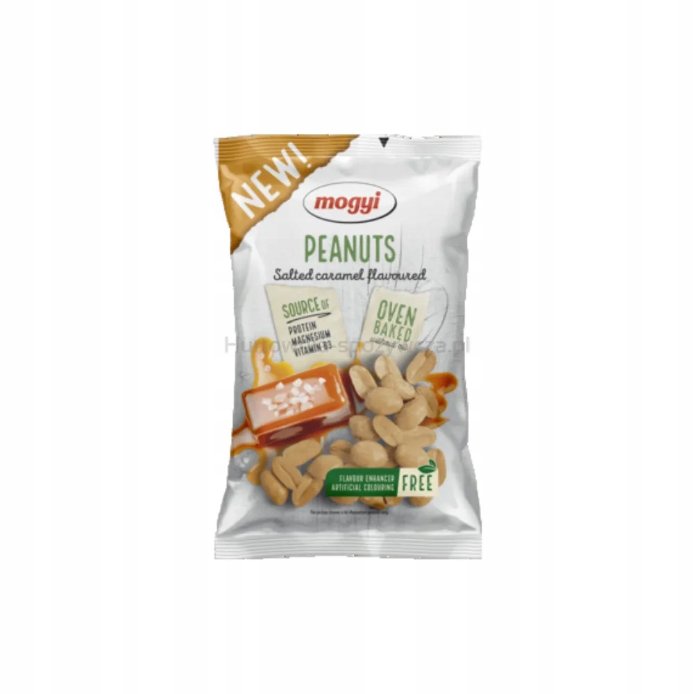 Arašídy s příchutí slaného karamelu 130 g Mogyi