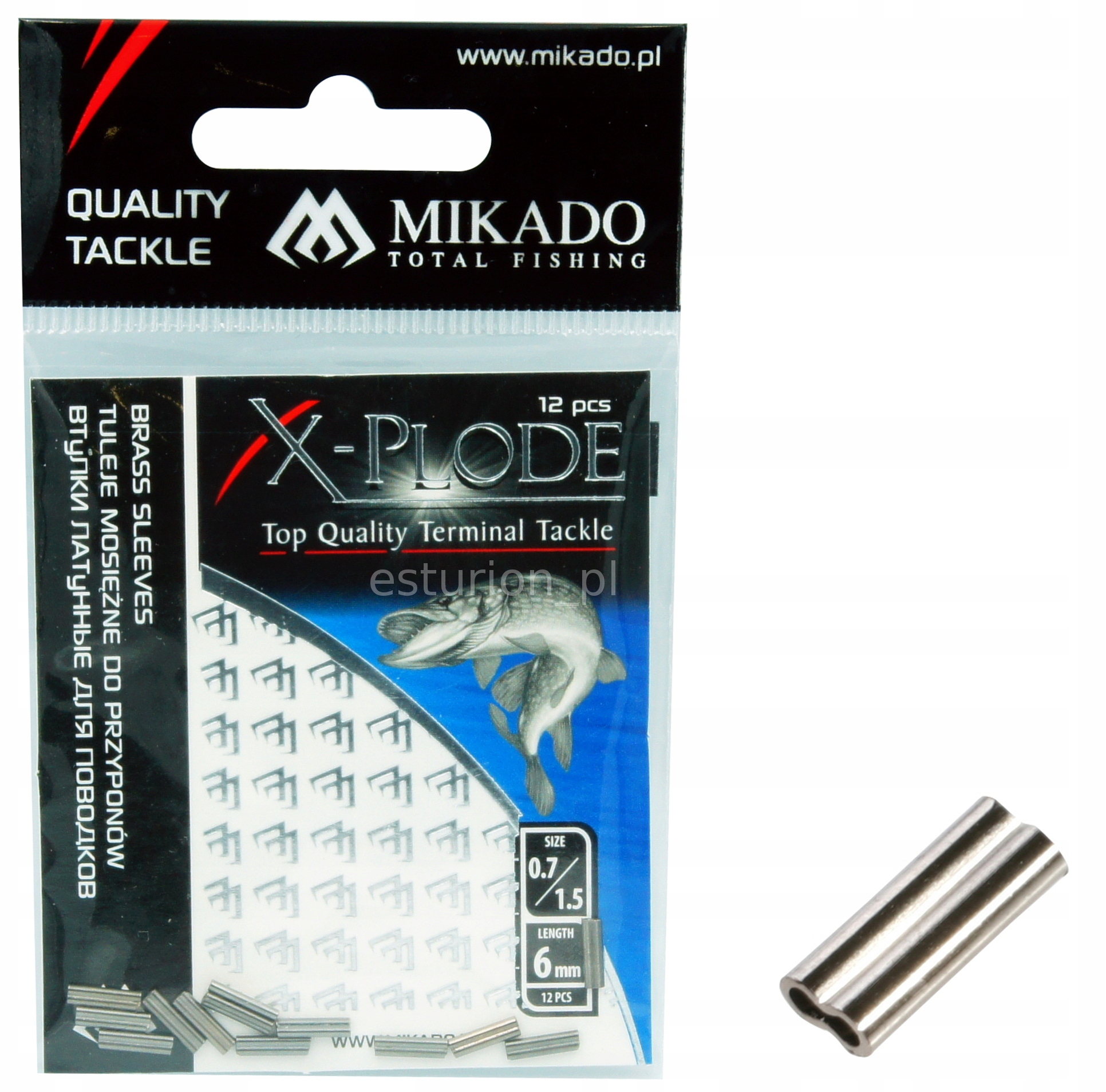 

Tulejki Zaciskowe Cybanty mosiężne 1,0x2,2mm 12szt