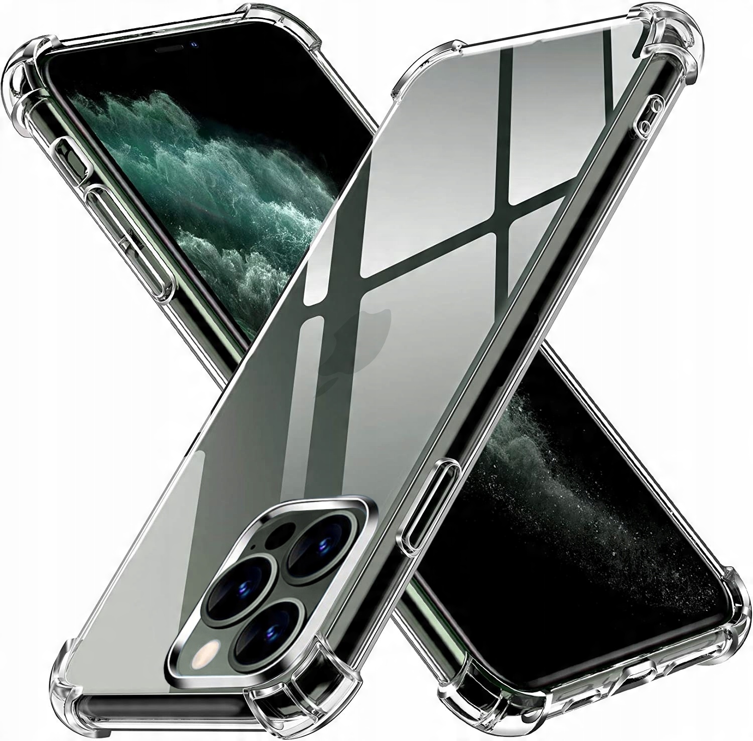 

Etui Clear Anti-shock Szkło 9H Do Iphone 13 Pro