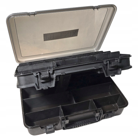 Phoenix Dvouúrovňová rybářská schránka 38.5x27x12 cm, Woblery, Gumy PUD50