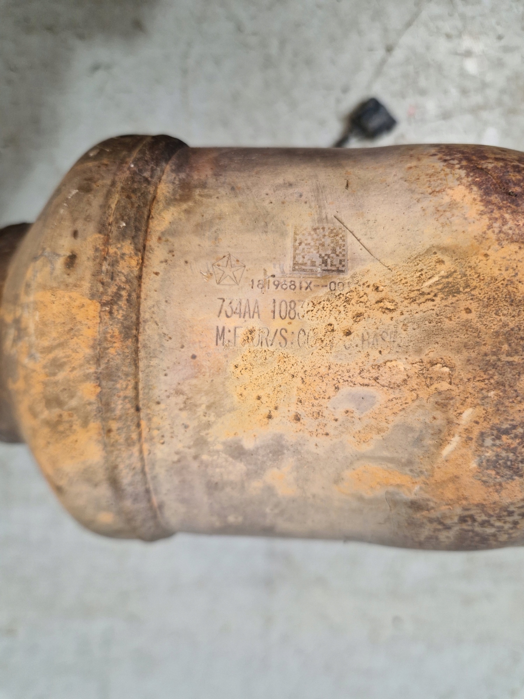 DODGE CHARGER 19- 3.6 filter CZASTECZEK STALYCH catalyst DPF 734AA10832H