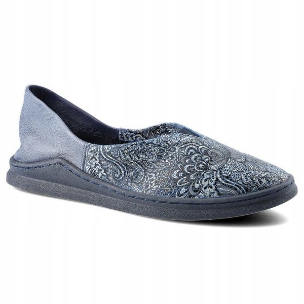 Polobotky espadrilky Maciejka 04078-54 modrá kůže vel. 39