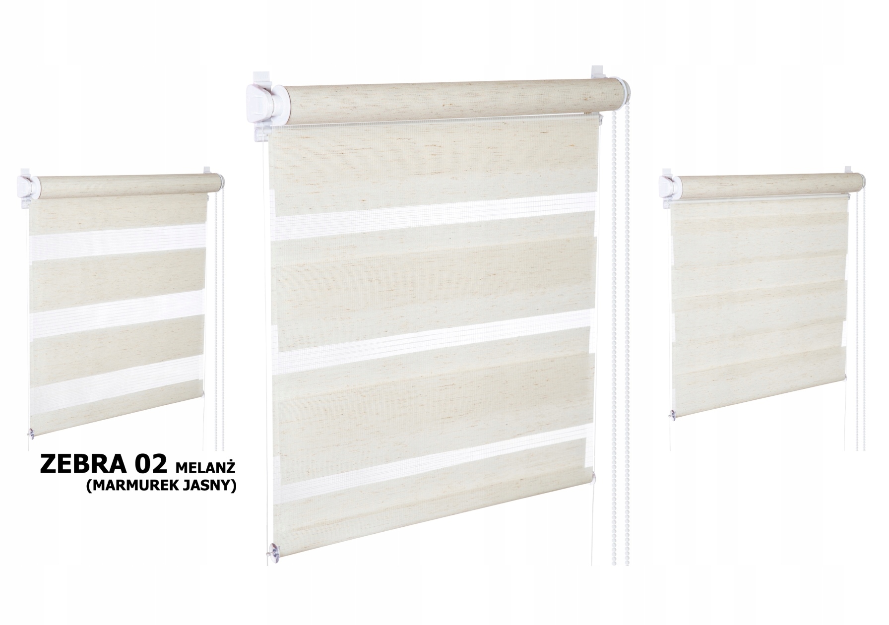 77x130 ROLETA DZIEŃ NOC szer 77 cm dł 130 cm Szerokość produktu 77 cm