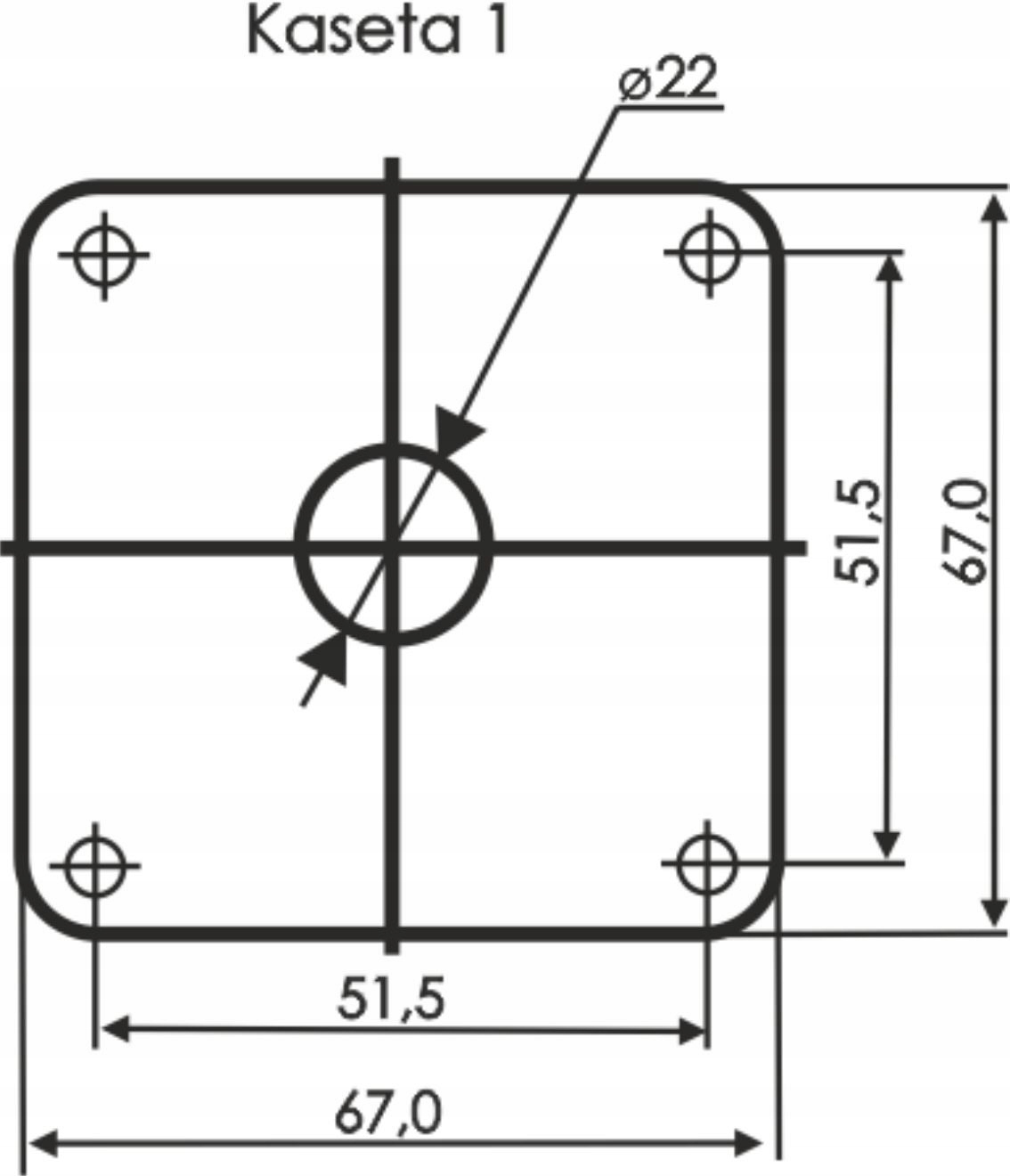 KASETA STEROWNICZA PRZYCISK START W OBUDOWIE ŻÓŁTA Marka Adelid