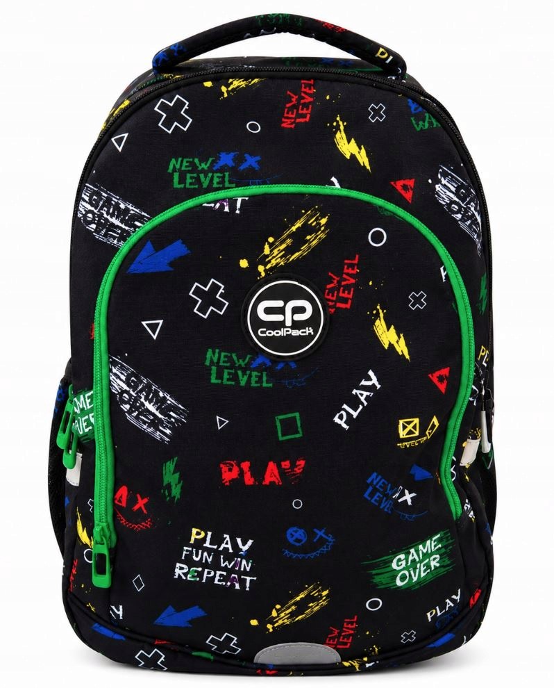 Plecak szkolny wielokomorowy Gracza CoolPack czarny Prime 16 usztywniany